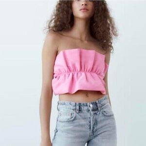 Zara voluminous Crop Top M